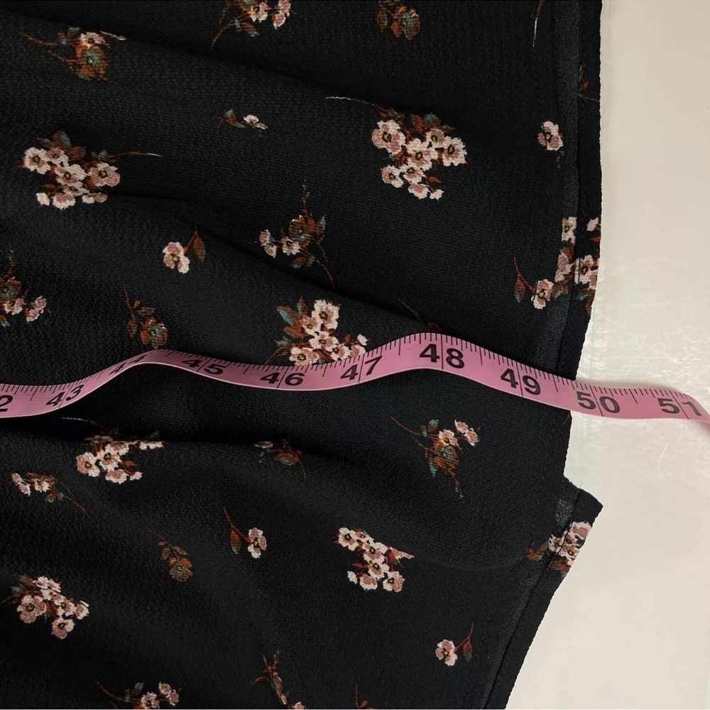Lush Dress Womens Small Black Ditsy Floral Long - Picture 12 of 13
